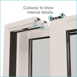 <p>Designed to provide the best possible fit between panel and frame, the <strong>weatherstrip</strong> blocks moisture and drafts from entering the home.</p>